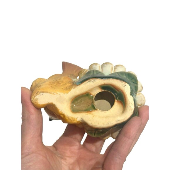 Pottery Love Birds On Branch & Nest One Bird Figurine Is Removable Cottage Core - Picture 5 of 7